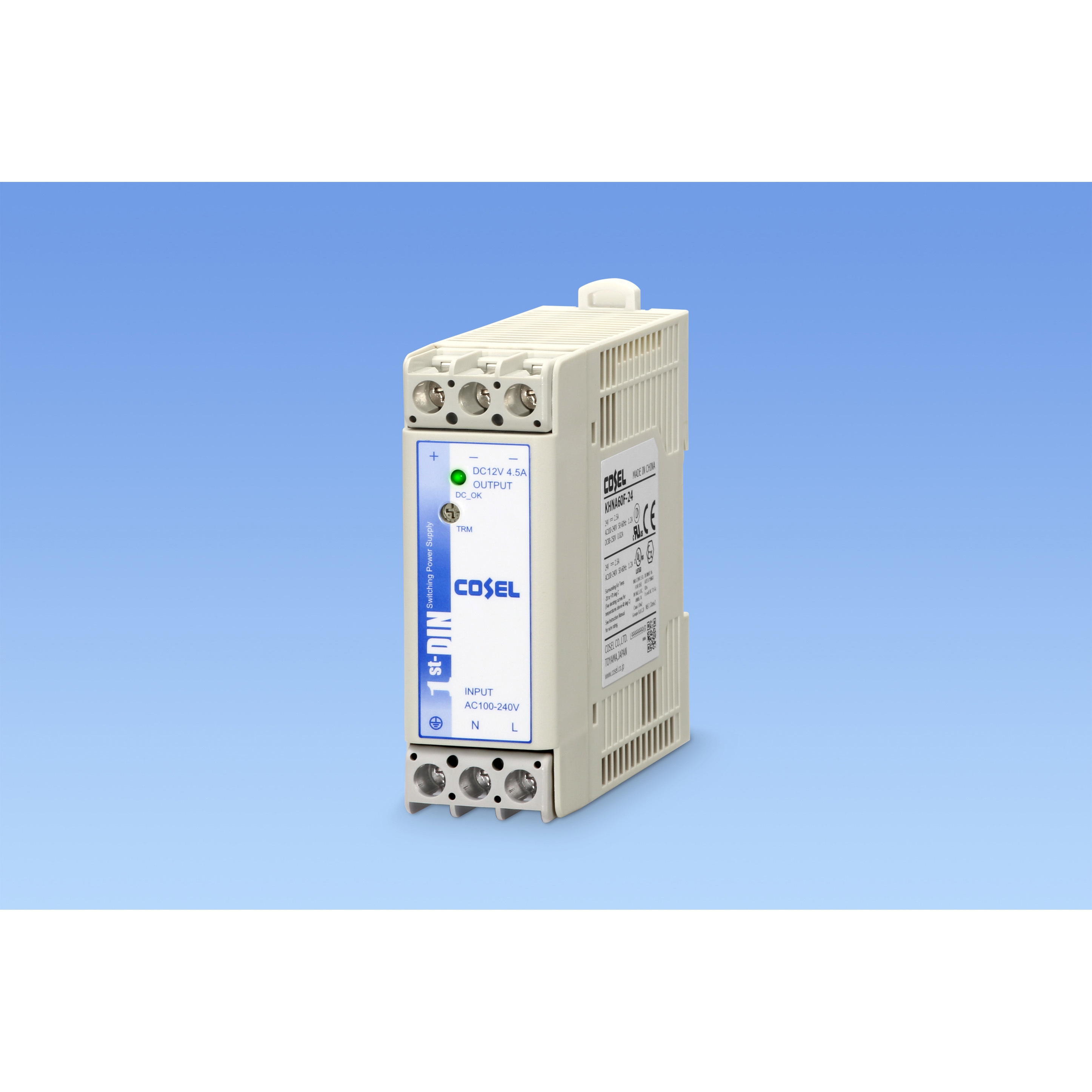 コーセル電源　KHNA90F-24 br\u003eコーセル電源／DINレールタイプ\u003cbr\u003e□型式：KHNA90F-24\u003cbr\u003e□入力