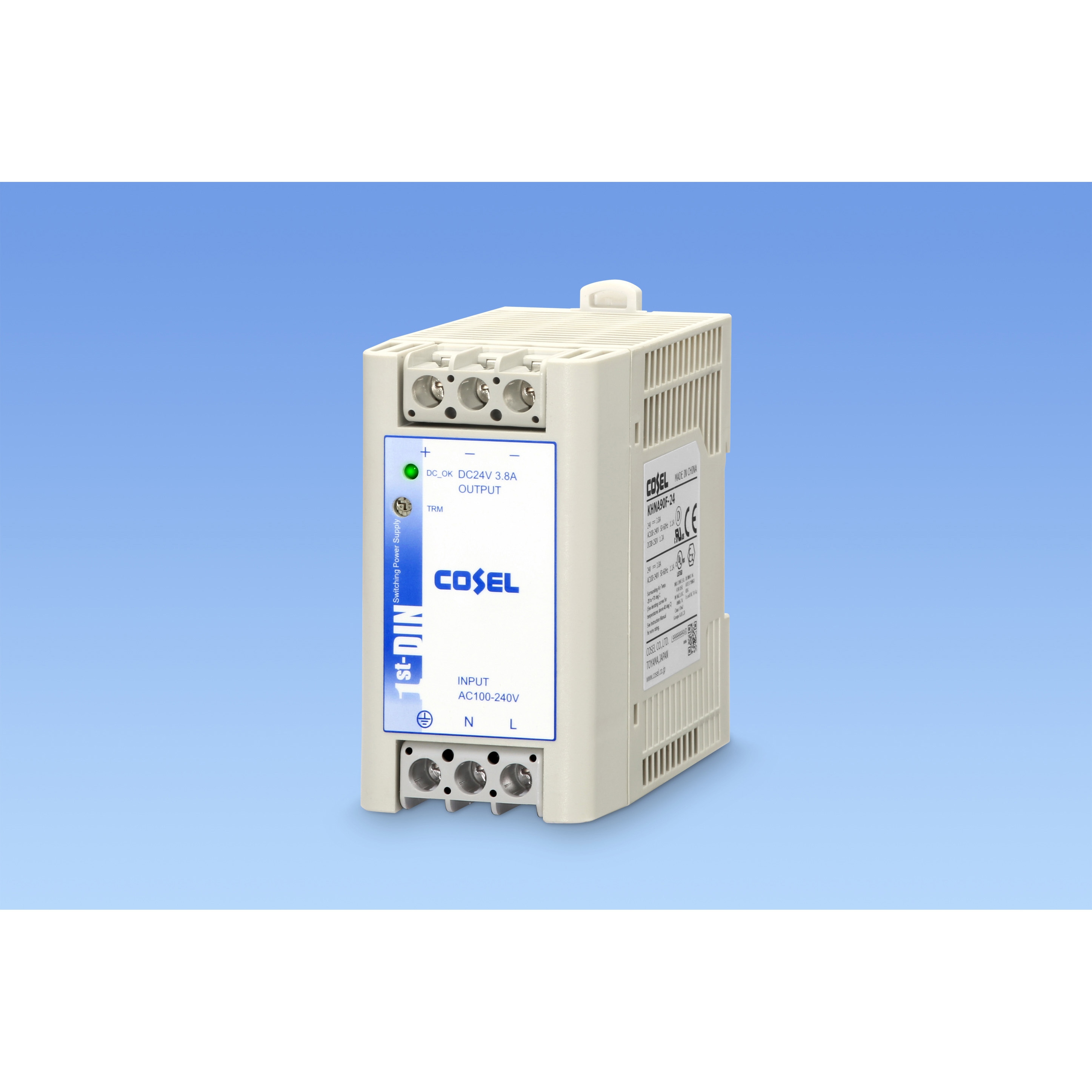 KHNA90F-24-CE 電源ユニット KHシリーズ コーセル カバー付き/DIN 