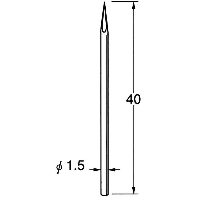 Q6322 超硬ヘラ 平 リューター(日本精密機械工作) 貴金属用