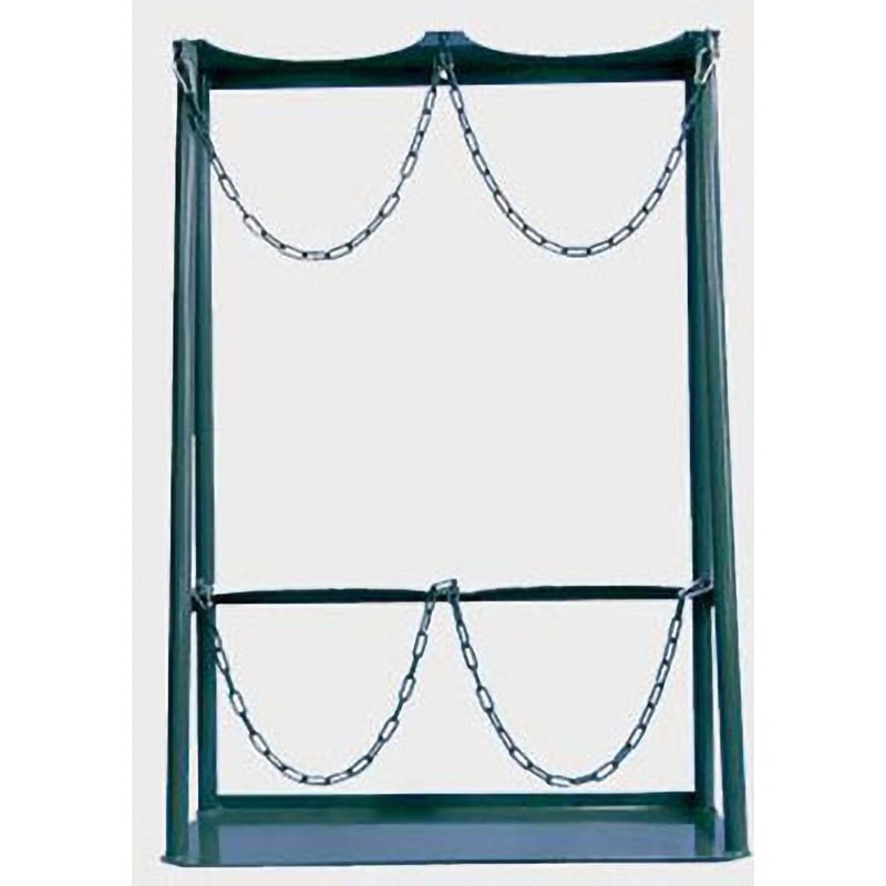 KS-7-2 ボンベスタンド アズワン 架数7000L用×2本   KS-7-2