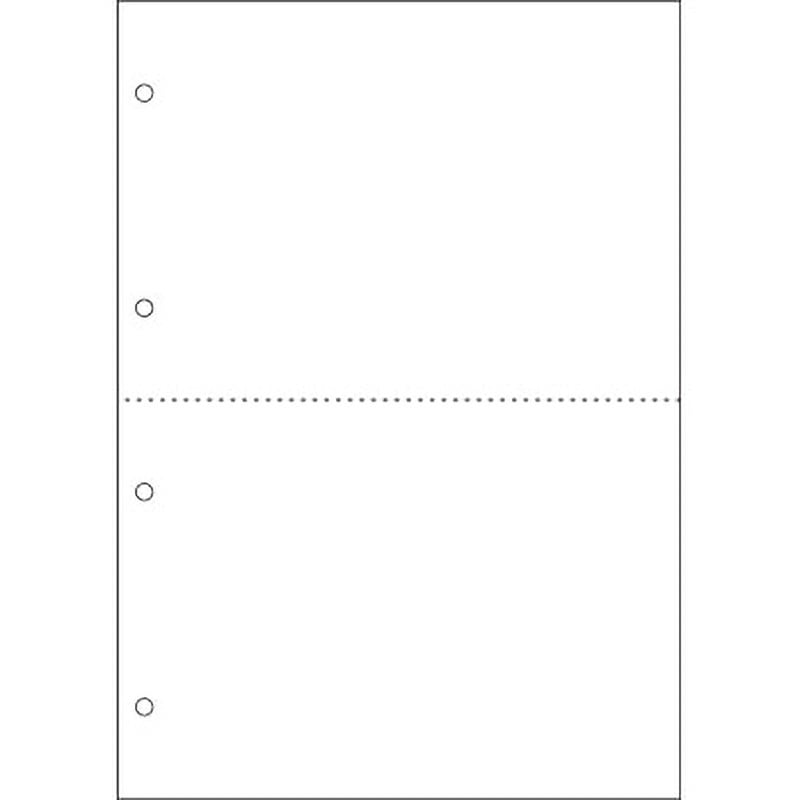 もと様・専用 帳票 A4 白紙 2面 4穴 カット入り 1パック(100枚) モノタロウ 【通販