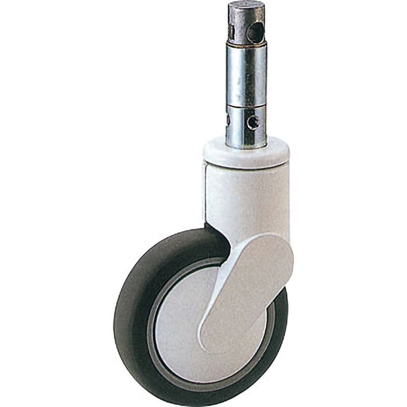 ALU62125 デザインキャスター 高機能キャスターシリーズ(ALU) 岡本工機 ゴム車輪 単輪 車輪径125mm車輪幅32mm