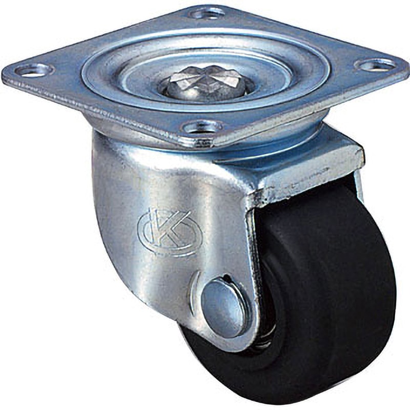 キャスター重荷重用 小型重荷重用キャスター 自在(JW)金具付 岡本工機 プレート式 自在車