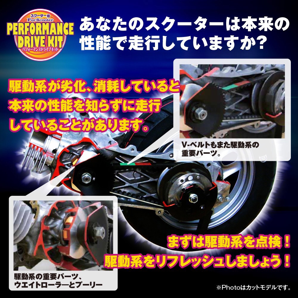 スキンドライブシステム CVT-029 massimo スクーター用パフォーマンスドライブキット 1