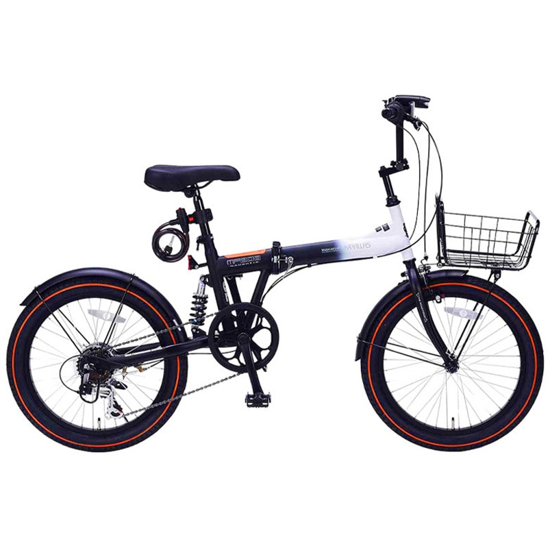 MF208SE-WBK 20インチ折りたたみセミファットバイク シマノ6段