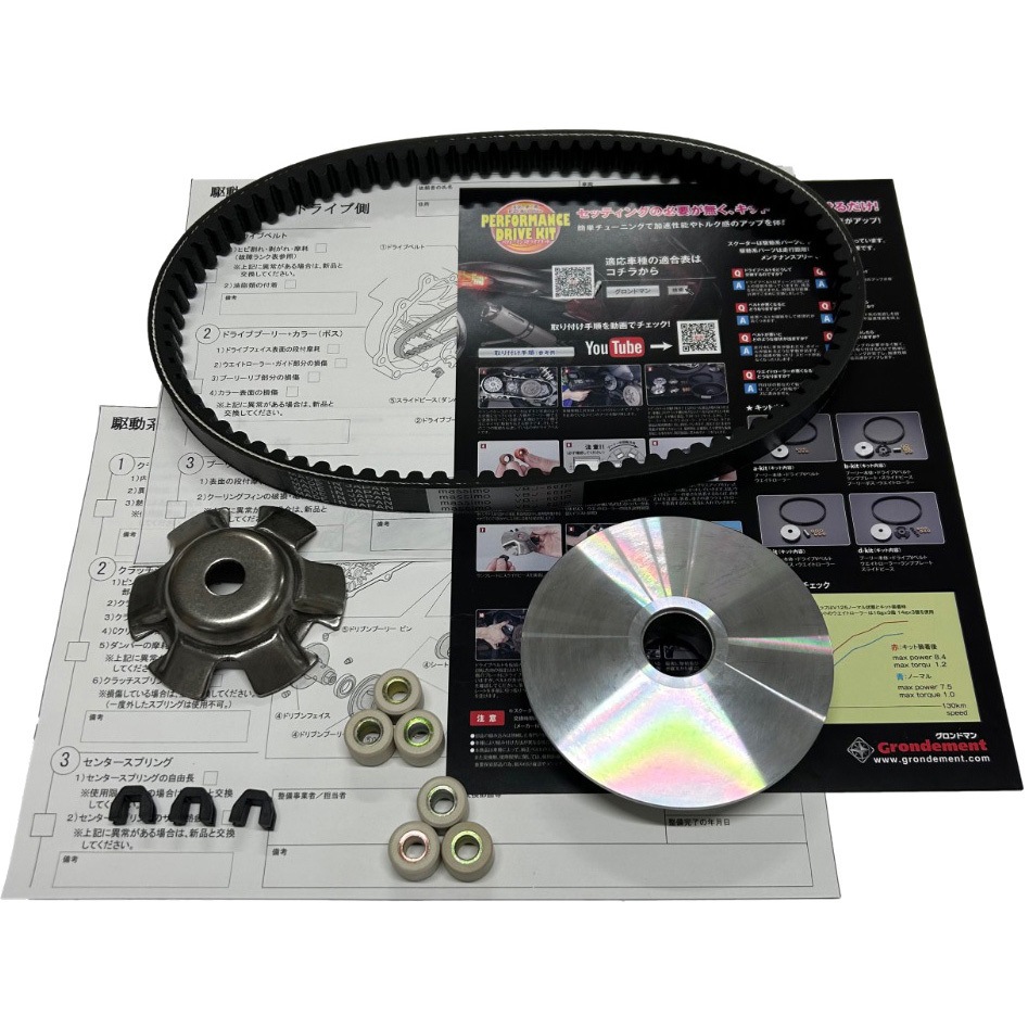 CVT-601 massimo スクーター用パフォーマンスドライブキット 1セット