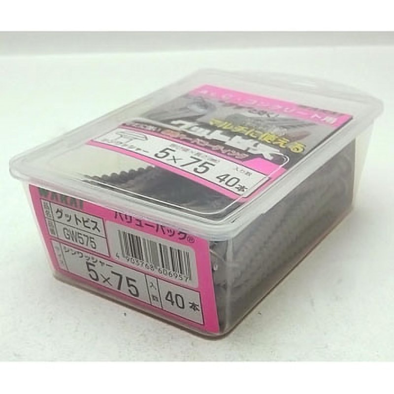 GW575 グッとビス シンワッシャー 若井産業 呼びM5サイズ5×75mm 1