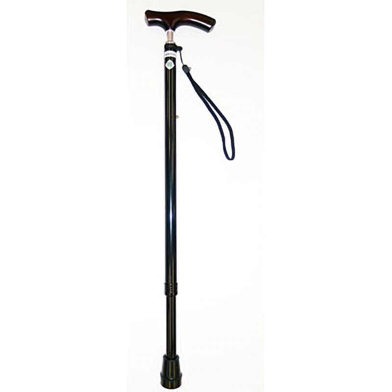 395011 スリムネック伸縮杖 ベーシックタイプ 光華 ブラック色