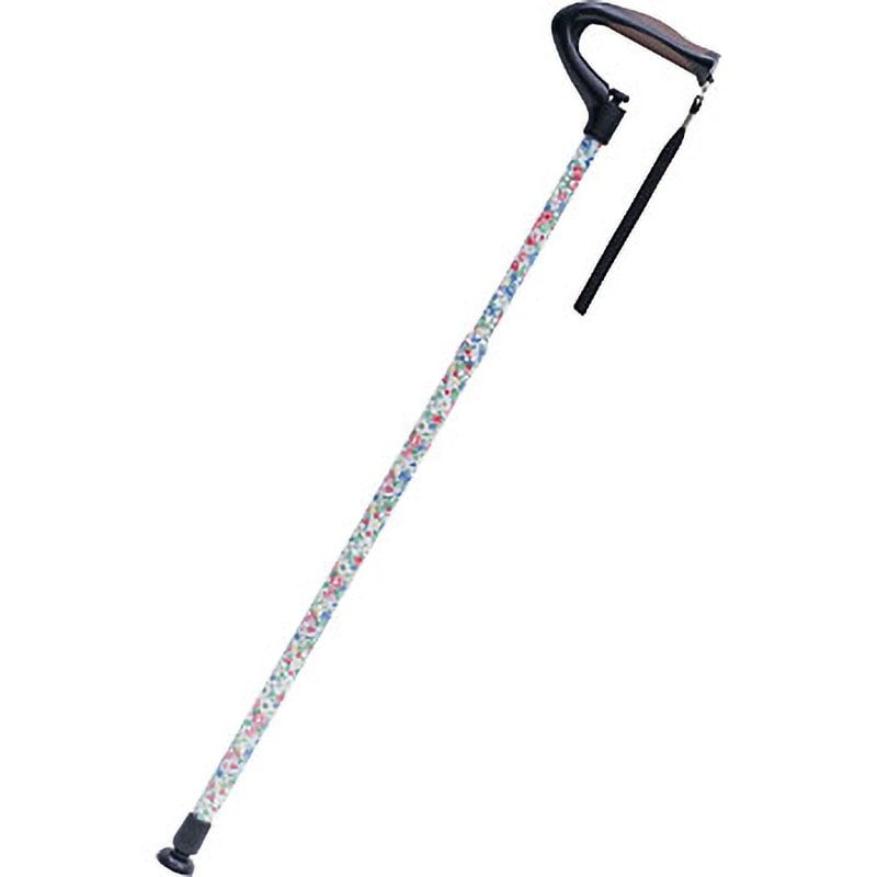 663130 神戸すてっき アクションジャパン 花柄ホワイト色 全長67～103cm