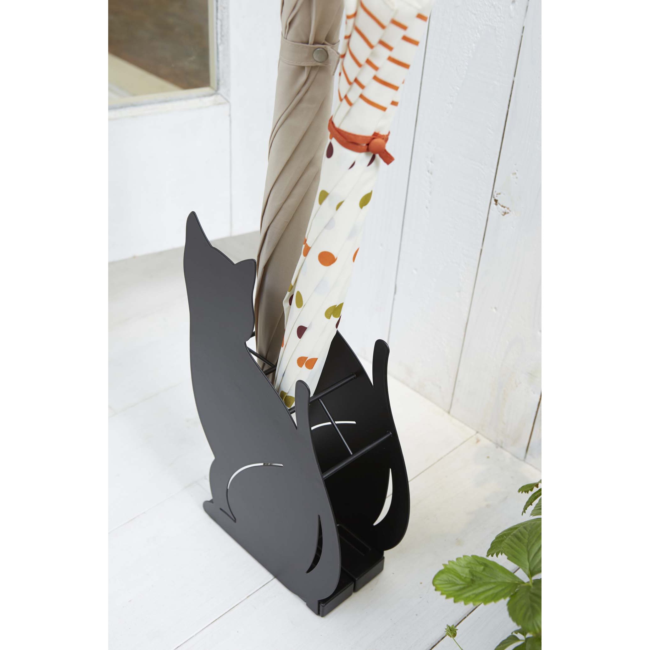 2359 かさたて ネコ 山崎実業 ブラック色 - 【通販モノタロウ】