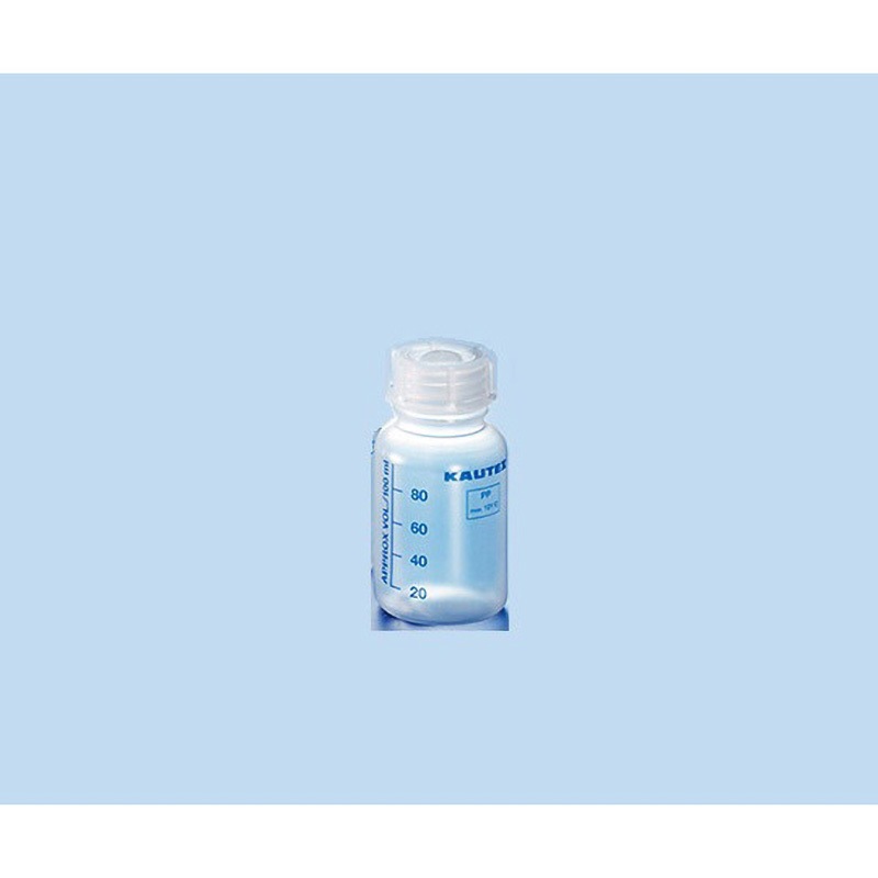 広口瓶 KAUTEX(R) KAUTEX オートクレーブ可(121℃) 100mL 1本 【通販