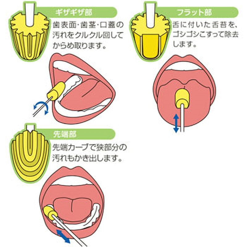 mura ぺージ 74403 マウスポンジ オオサキメディカル 全長155mm 1箱(300本