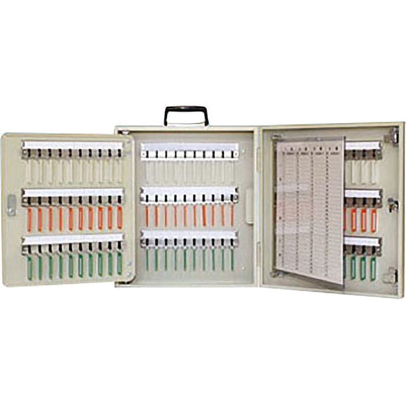 161019 キーボックス ACE(エース) 施錠方法シリンダー錠(子鍵2本付) アイボリー色 高さ450mm間口400mm奥行120mm