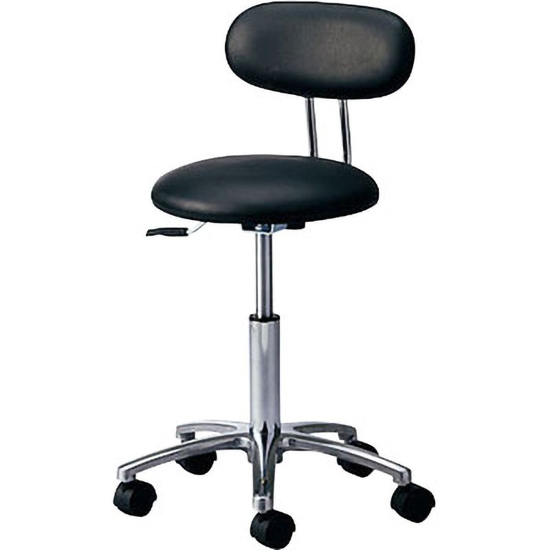 RC-SU ラボチェア(静電タイプ) アズワン Φ50mmナイロン製(導電仕様)キャスター 質量5.3kg