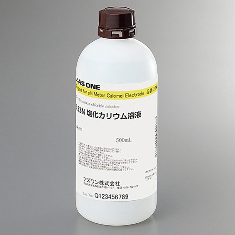 KCL3.33 pH比較電極内部液 アズワン 容量500mL - 【通販モノタロウ】