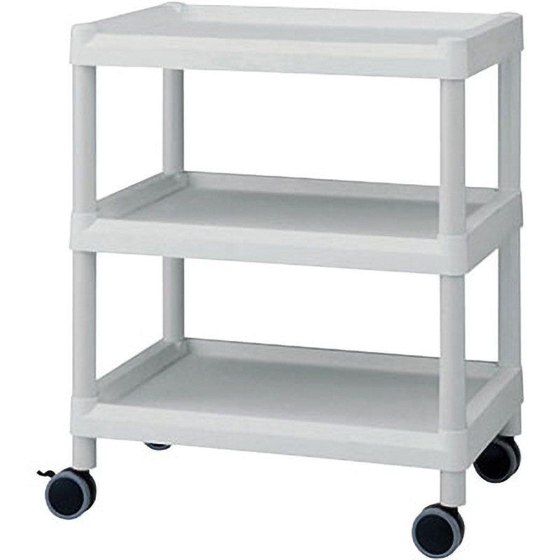 ME11B モバイルイージーカート(グレー) アズワン 3段 間口532mm高さ810mm  ME11B