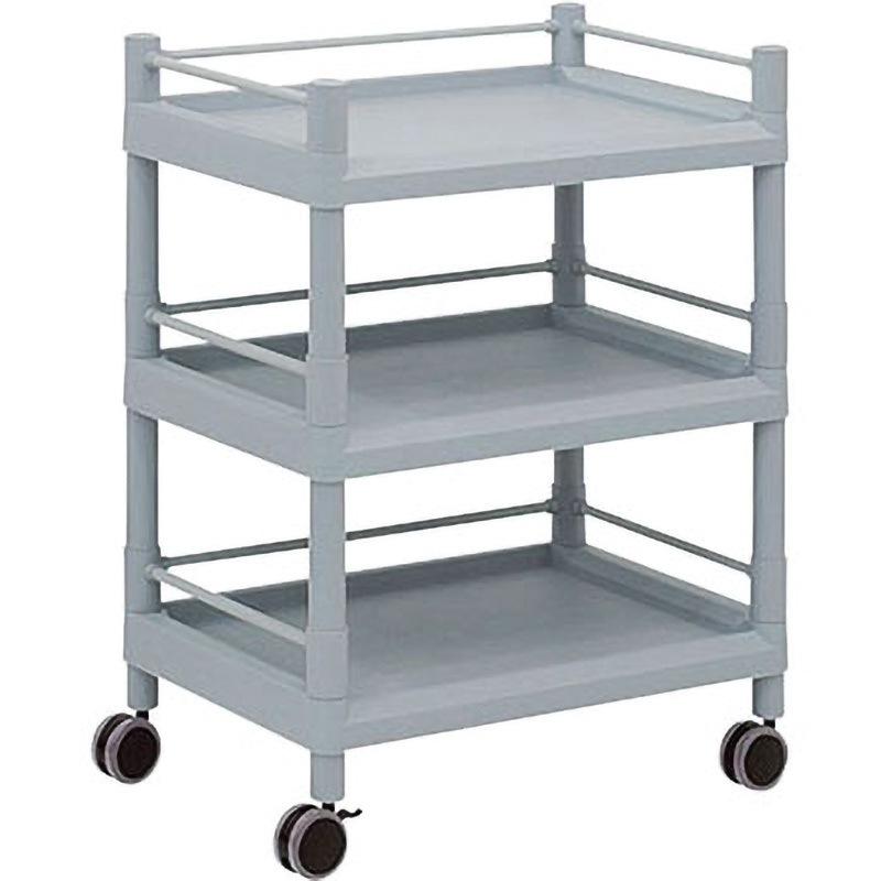 アズワン モバイルストレージカート(ガード枠付) 3段 651×441×858 MSO21F 1個 MSO21F モバイルストレージカート(ガード枠付) アズワン 3段 MSO21F
