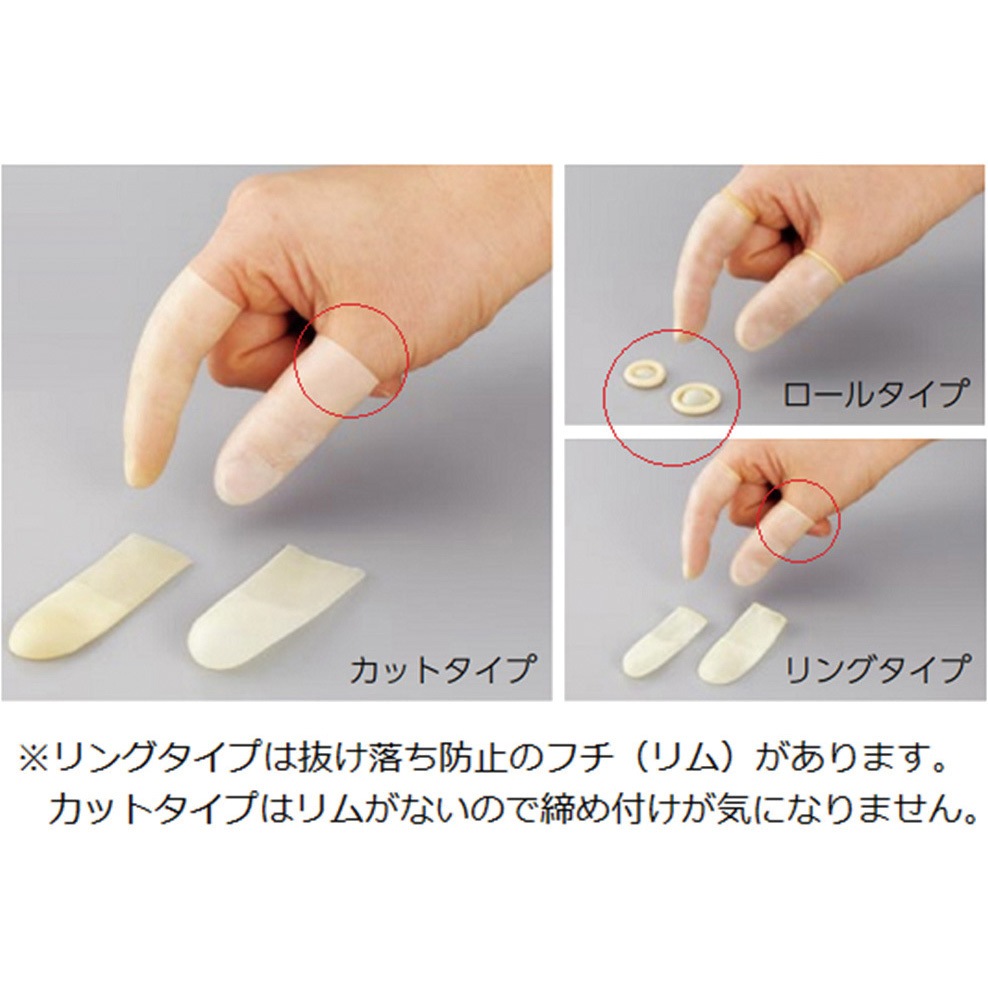 2ZN(M18) 指サック・スポア (R) 鈴木ラテックス 粉なし カットタイプ