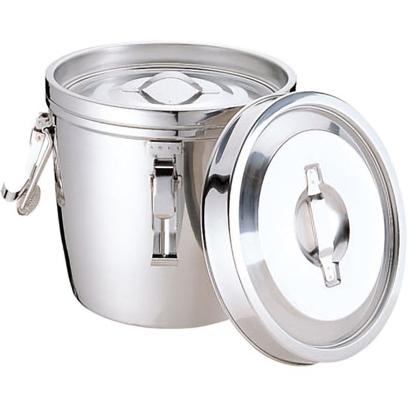 目盛付き二重食缶14Lクリップ付き