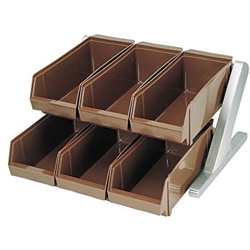 2段3列 DXオーガナイザーブラウン 1個 エムテートリマツ 【通販