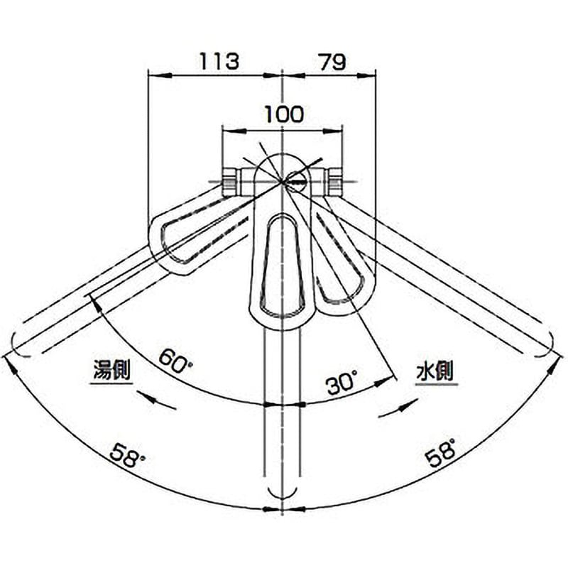 K8761ETJV-13 シングルワンホール分岐混合栓 SANEI 取付穴径35～39mm K8761ETJV-13 - 【通販モノタロウ】