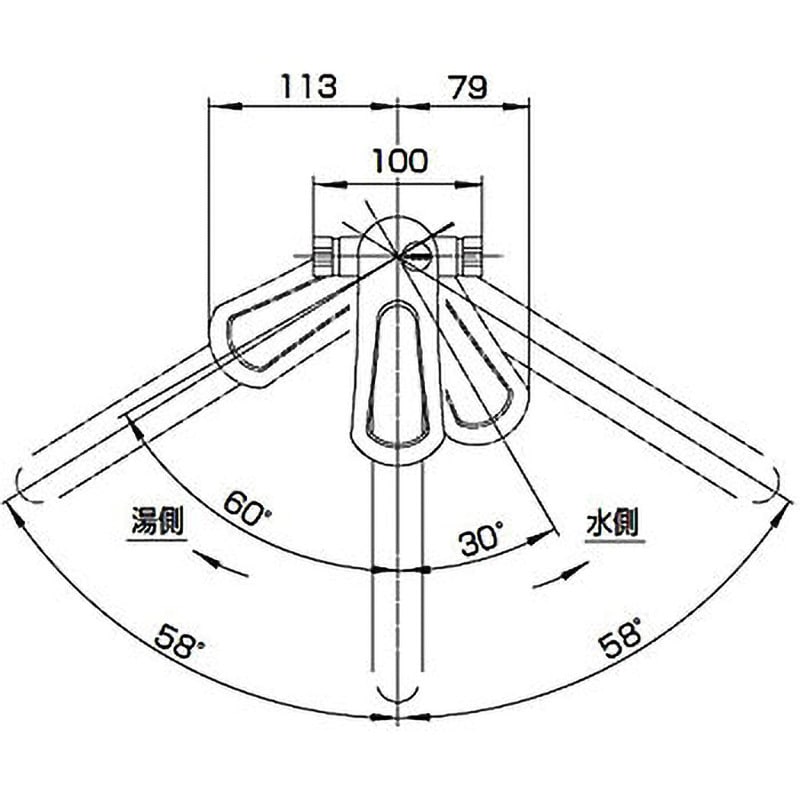 K8761ETJK-13 シングルワンホール分岐混合栓 SANEI 取付穴径35～39mm K8761ETJK-13 - 【通販モノタロウ】