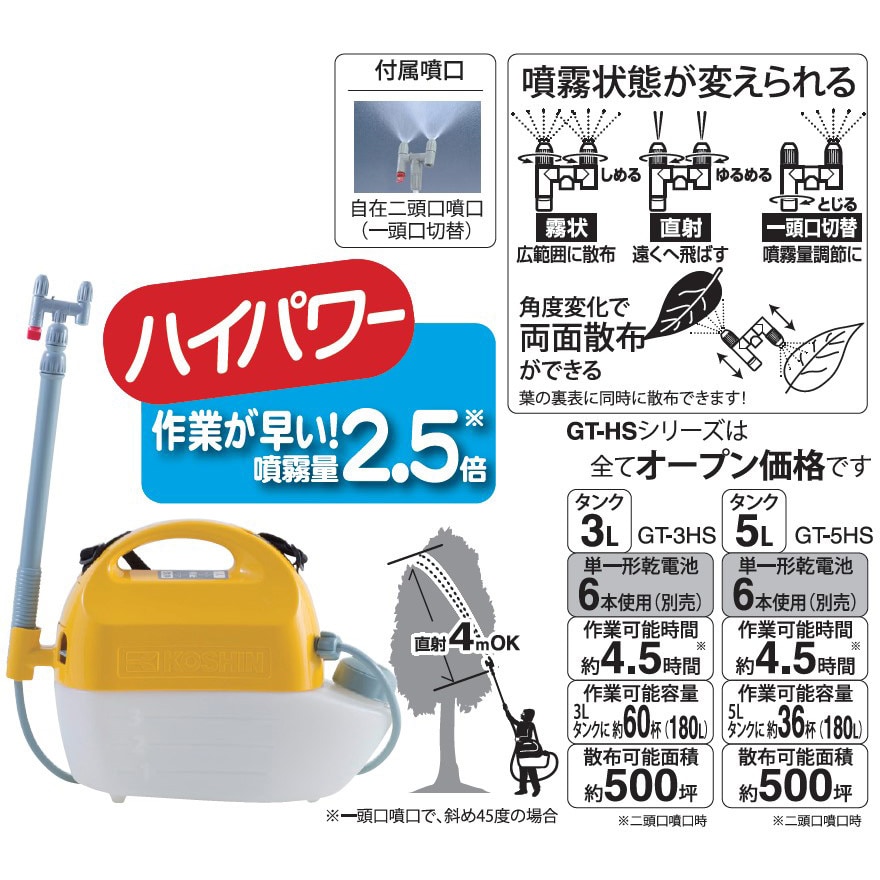 乾電池式噴霧器 ガーデンマスター ハイパワータイプ