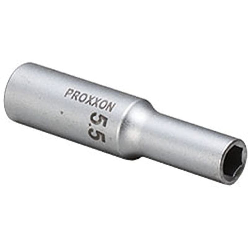 83768 ディープソケット 1/4 PROXXON(プロクソン) 二面幅4mm寸法4mm