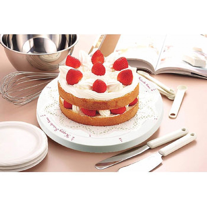 D-4787 EEスイーツ PCケーキ回転台 パール金属 スチロール樹脂