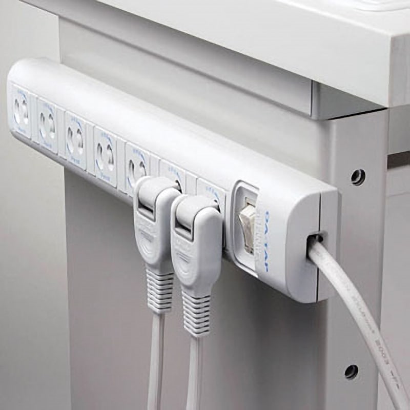 T-Y3A-2750WH 電源タップ 7個口 2P マグネット付 一括スイッチ付