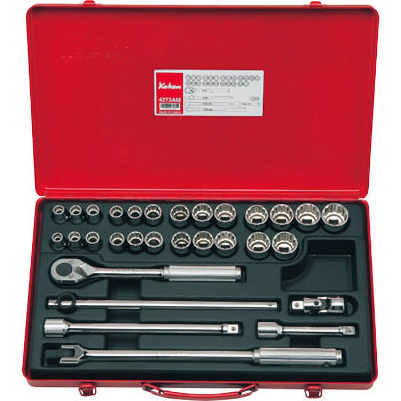4273AM 1/2"(12.7mm)SQ. ソケットセット Ko-ken(コーケン/山下工業研究所) 1セット(30点組) 4273AM