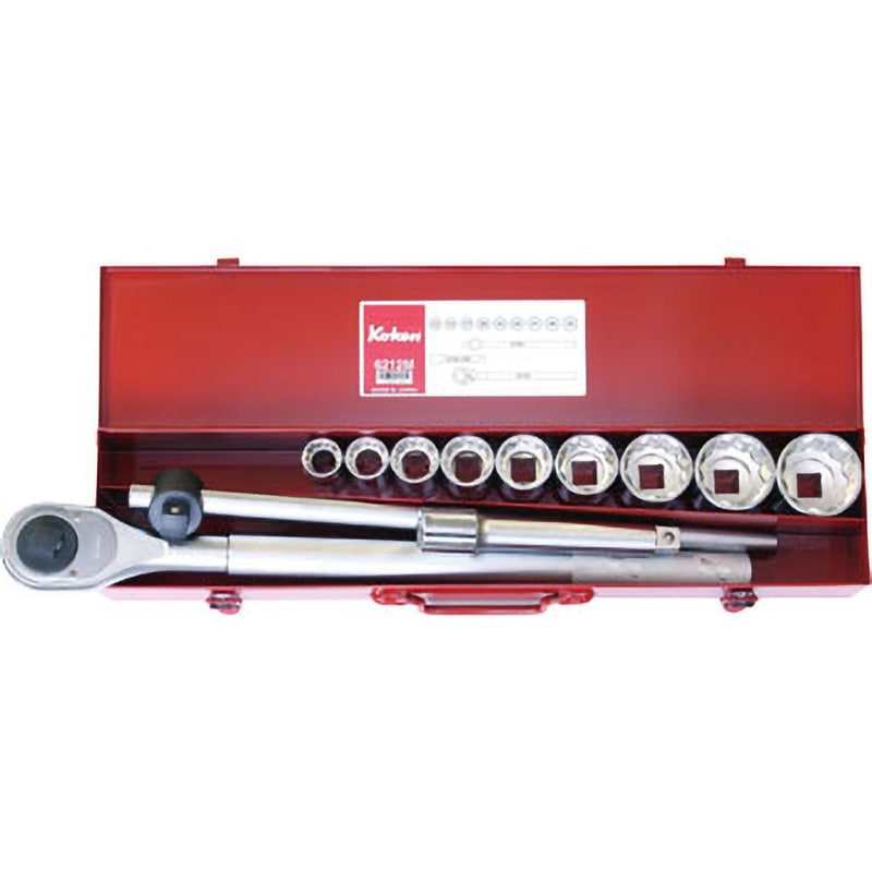 コーケン/Koken 3/4”（19mm） ソケットセット 18ヶ組 6201A コーケン⁄Koken 3⁄4\u201d（19mm） ソケットセット 15ヶ組 6268M