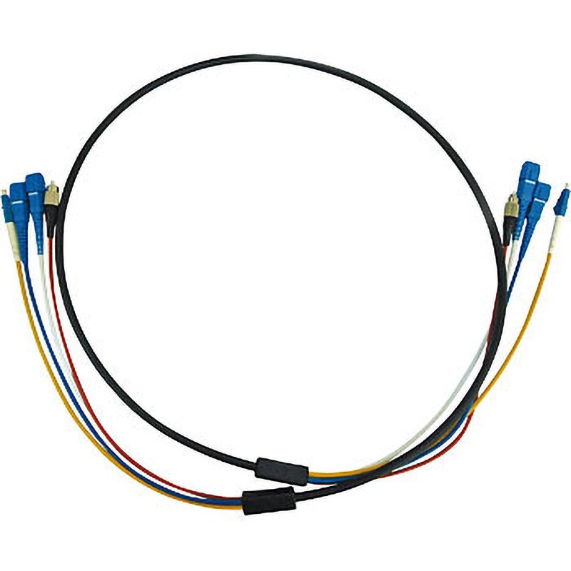 HKB-FCFCWPRB1-10 防水ロバスト光ファイバケーブル(FC-FCコネクタ) サンワサプライ 屋内用 芯数4 シングルモード 10m ブラック色   HKB-FCFCWPRB1-10 60,390円