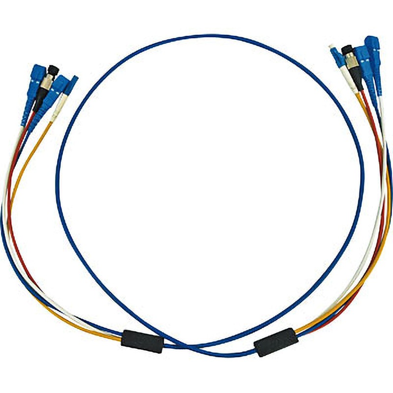 HKB-FCFCRB1-50 ロバスト光ファイバケーブル(FC-FCコネクタ) サンワサプライ シングルモード 屋内用 芯数4 50m   HKB-FCFCRB1-50