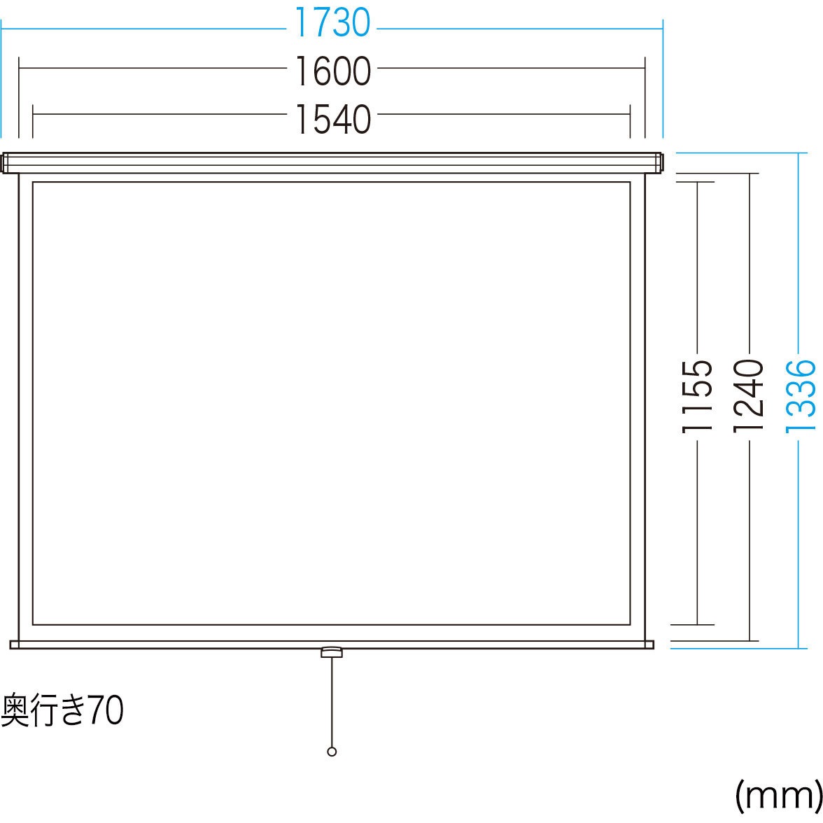 PRS-TS75 プロジェクタースクリーン 1個 サンワサプライ 【通販