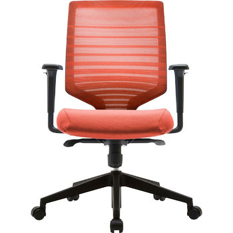 FHTN302RF014 T30チェア 可動肘 FURSYS 肘掛あり オレンジ色   FHTN302RF014