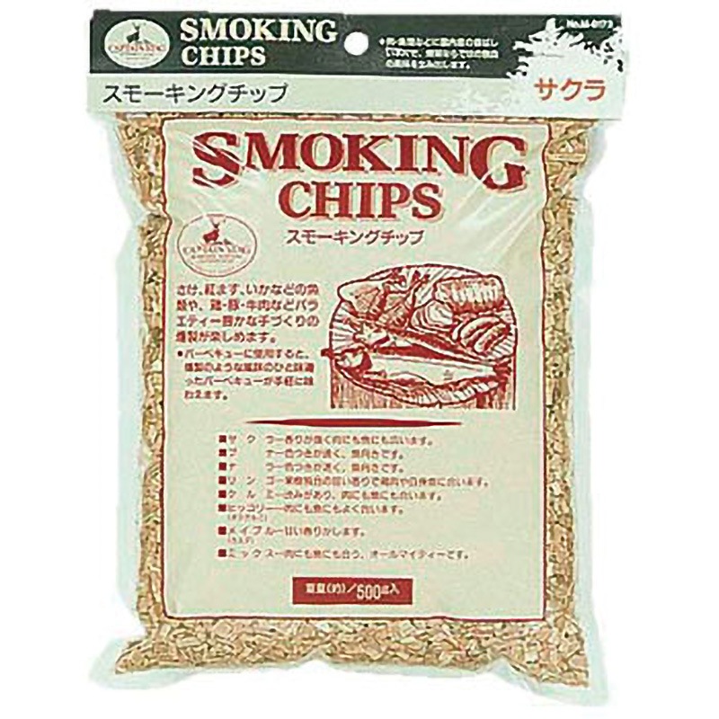 てなグッズや M-9173 スモーキングチップ CAPTAIN STAG 195×260mm(チャック付 メンテナンス