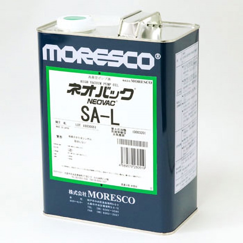 SA-L 合成系ロータリーポンプ油 ネオバックSA 1缶(4L) モレスコ(MORESCO) 【通販モノタロウ】