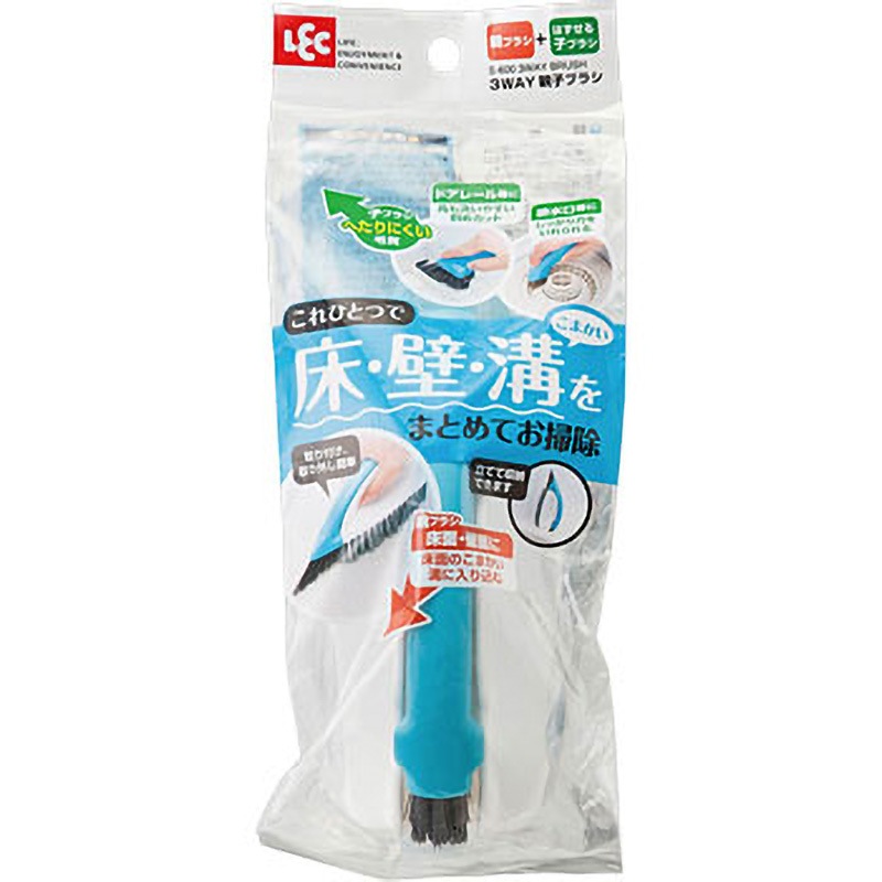 S-600 3WAY 親子ブラシ 1個 LEC(レック) 【通販モノタロウ】