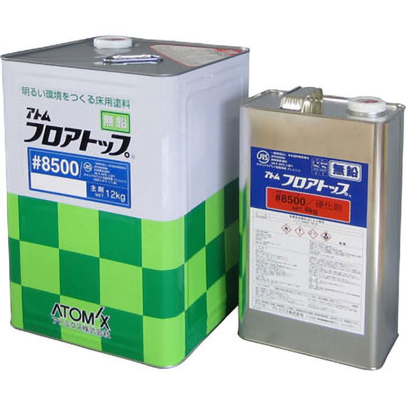 フロアトップ#8500 コンクリート床用 油性 #40 ベージュ色 1セット(16kg)