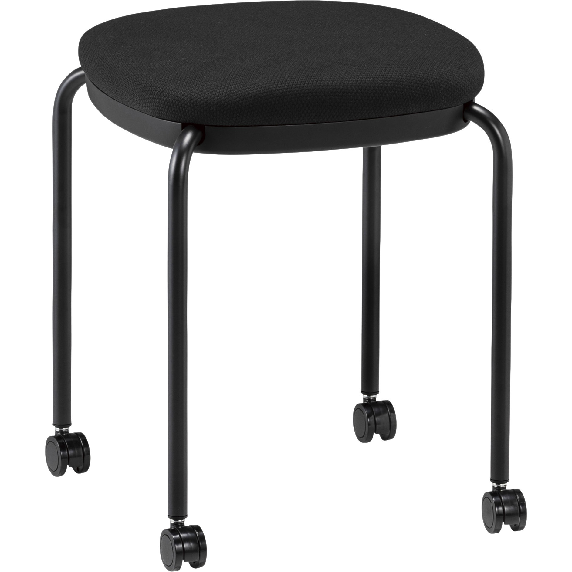 M-102C キャスター付きワントーン角丸スツール M-102C 布張り 1脚 サンケイ 【通販モノタロウ】