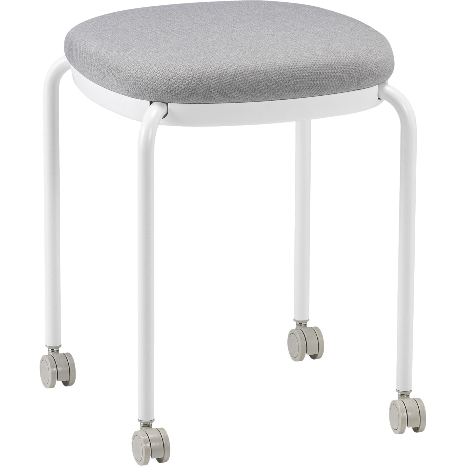 M-102C キャスター付きワントーン角丸スツール M-102C 布張り 1脚 サンケイ 【通販モノタロウ】