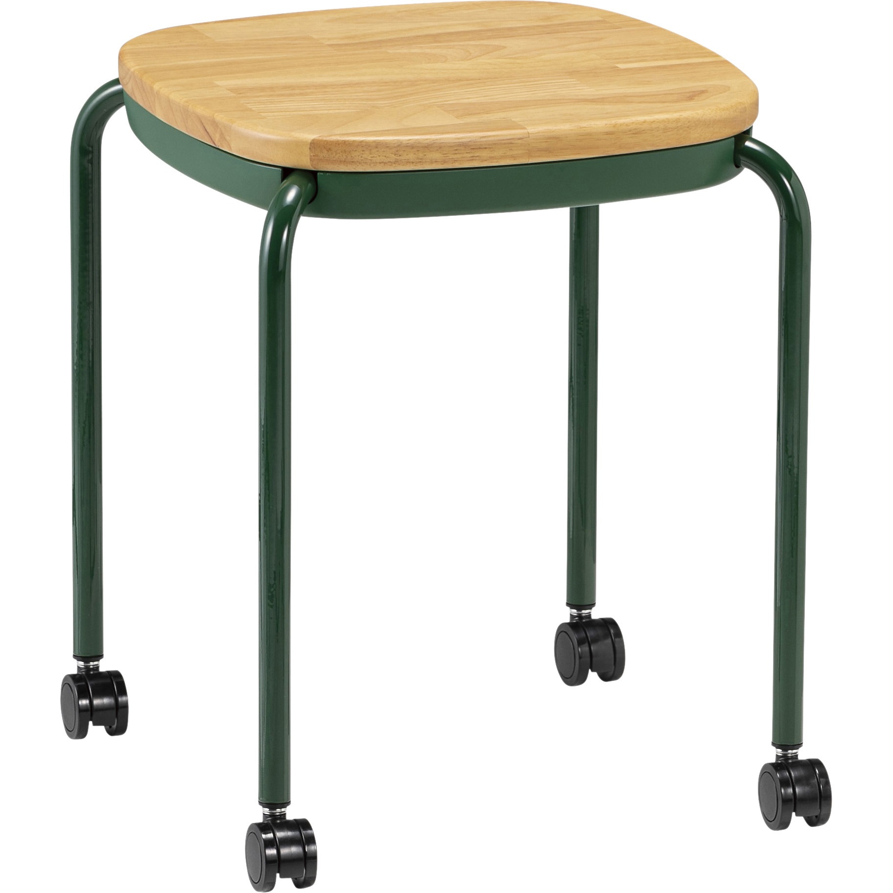 M-103C キャスター付きワントーン角丸スツール M-103C 木座 1脚 サンケイ 【通販モノタロウ】