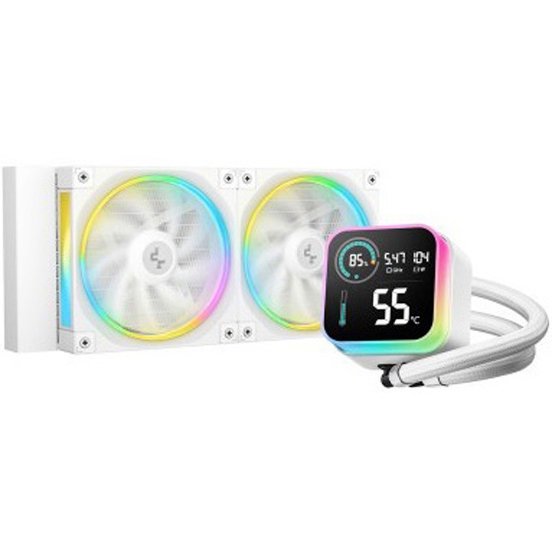 DEEPCOOL DEEP COOL LQ240 WH 簡易水冷クーラー PCパーツ PC周辺機器