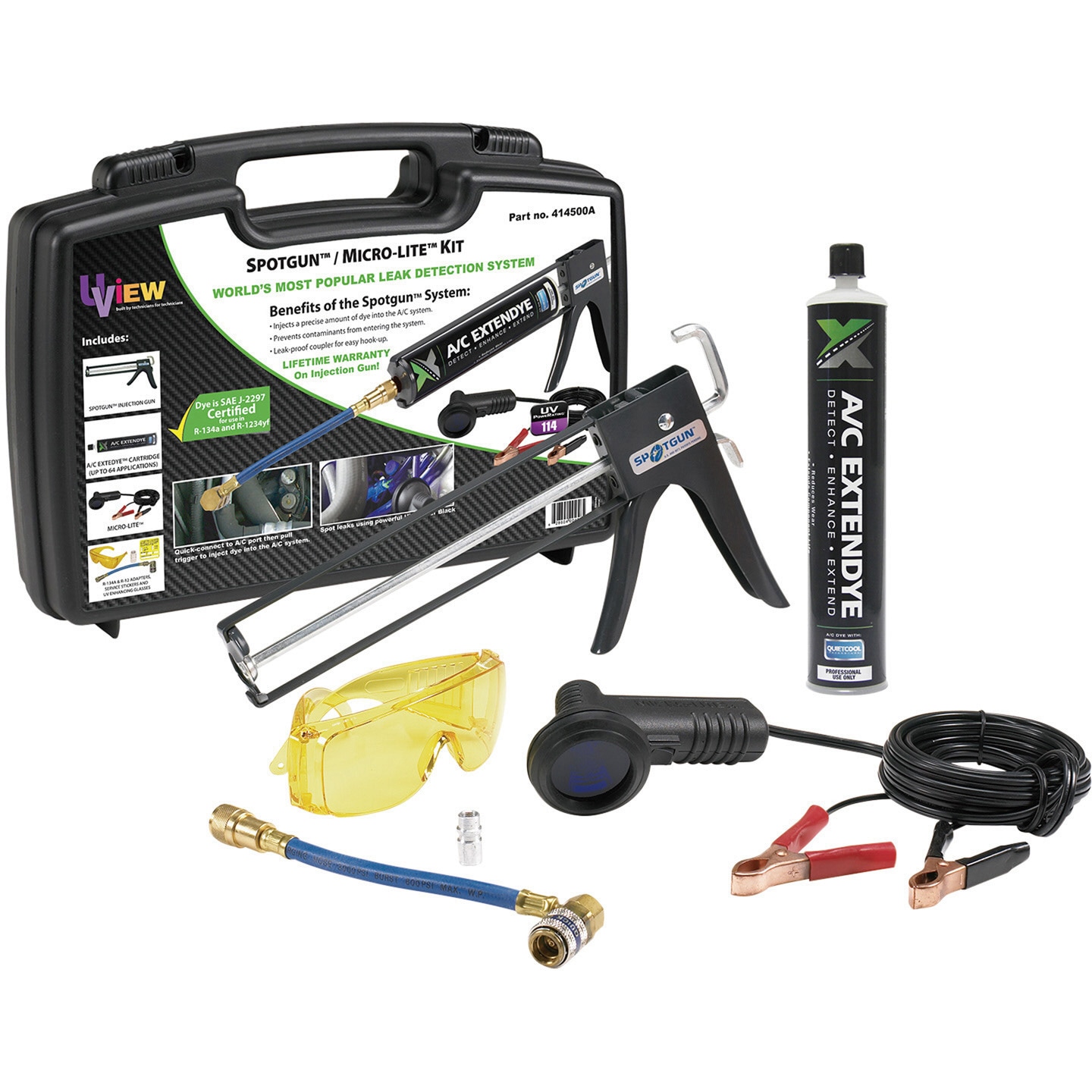 414500A スポットガン マイクロライトキット 1台 UVIEW(ユービュー) 【通販モノタロウ】