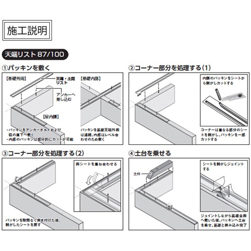 P-TL87 天端リスト87 日本住環境 規格寸法15× 87×20Mmm 1ケース 【通販 