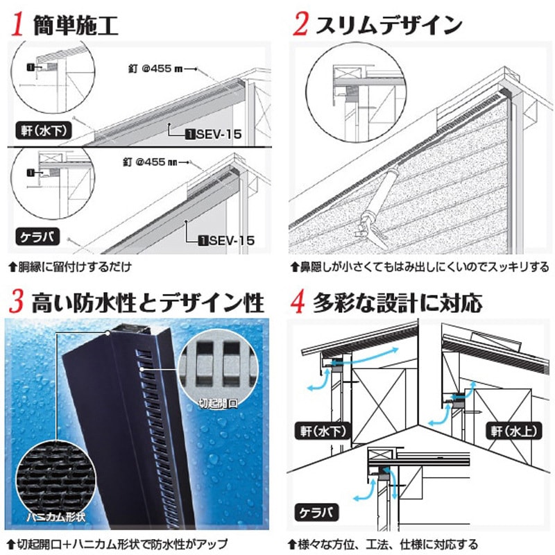 V-SEV15-BK SEV-15 日本住環境 ブラック 1ケース V-SEV15-BK 【通販 