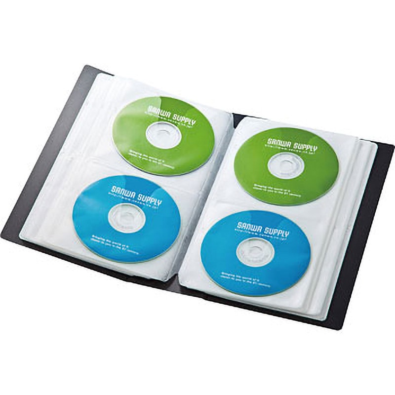 FCD-FL96BK DVD・CDファイルケース サンワサプライ 収納量DVD・CD/96枚