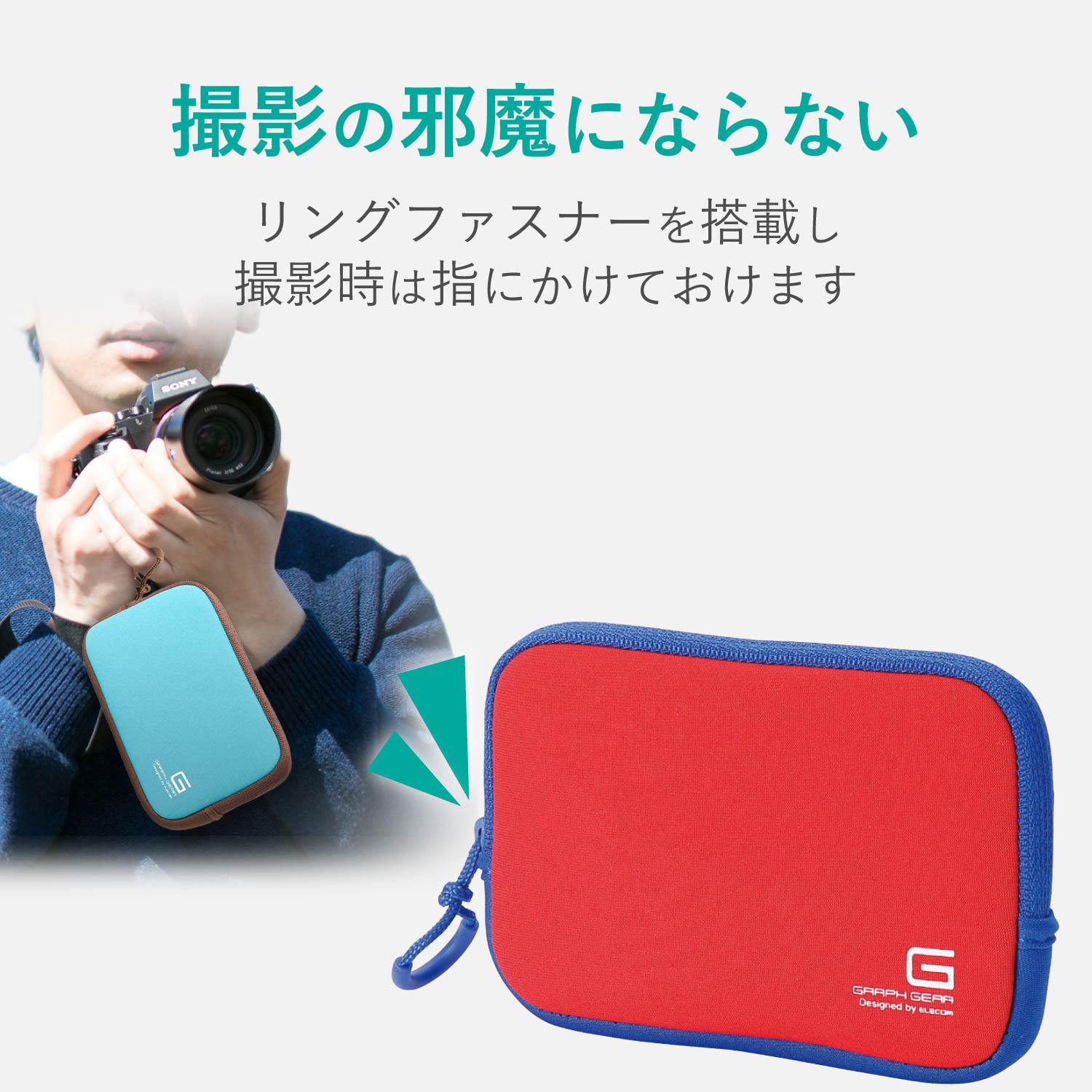 DGB-065RD デジタルカメラケース 横開きタイプ 1個 エレコム 【通販