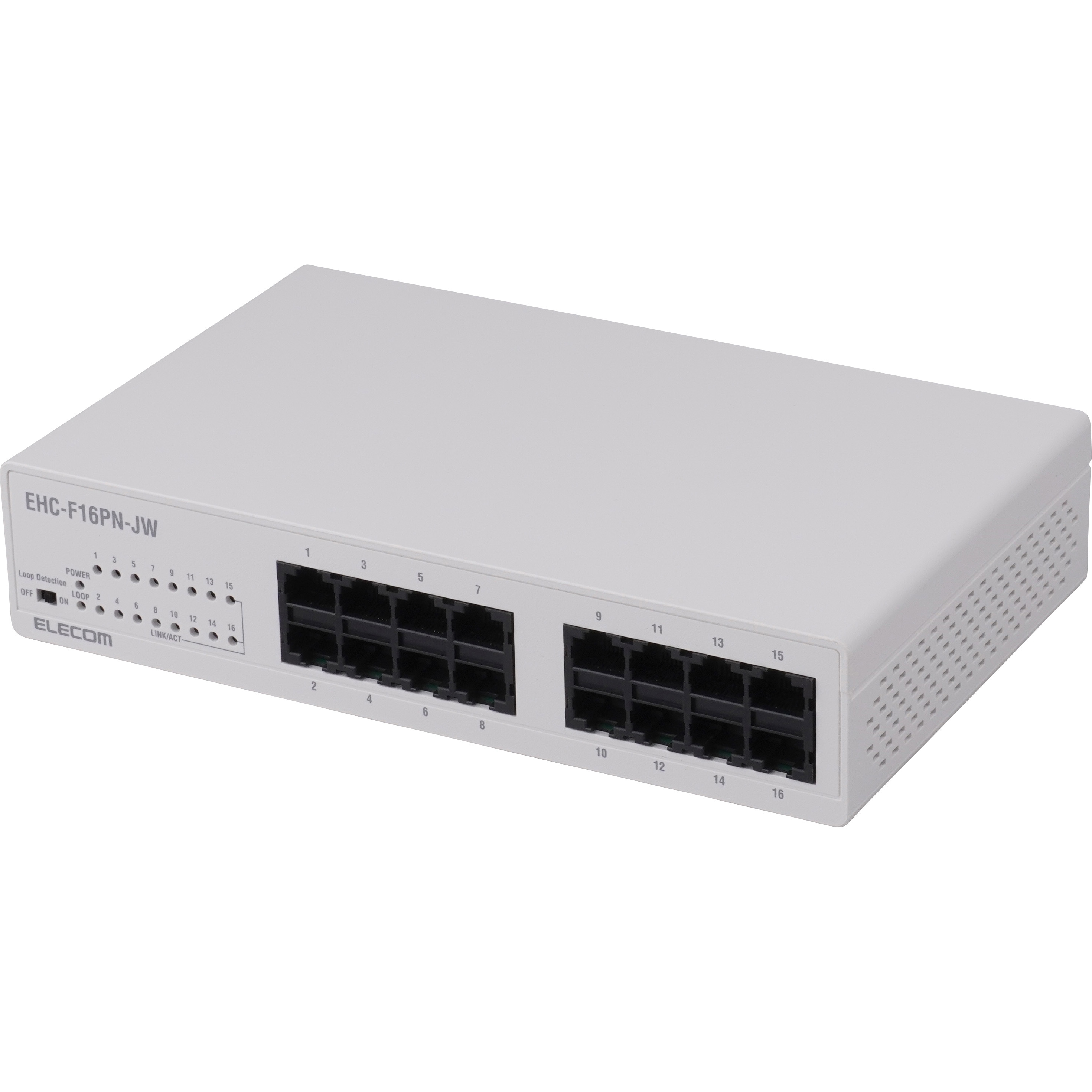 未使用★ELECOM スイッチングハブ ★16ポート Giga対応16ポートスイッチ(金属筐体/電源内蔵) | エレコム